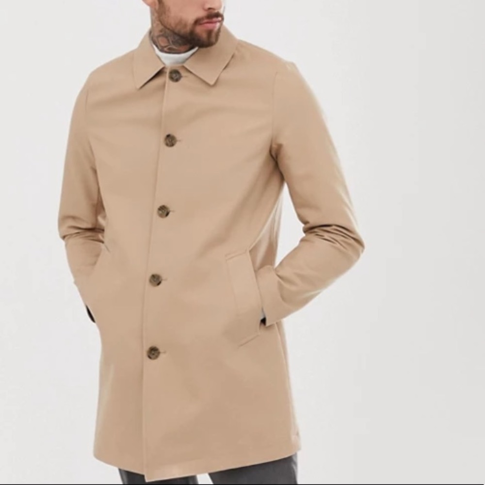 ASOS Design Single Breasted Trench Sz L • NEW!